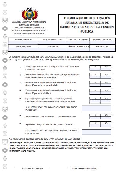 Declaracion Jurada