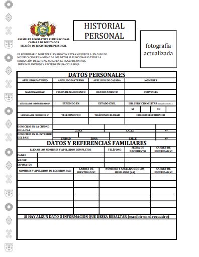 Historia de PErsonal