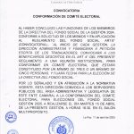 CONVOCATORIA – CONFORMACIÓN DE COMITÉ ELECTORAL