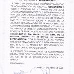 COMUNICADO CD-DIR-RRHH. N° 029/2024-2025