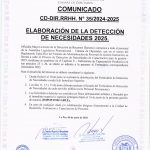 COMUNICADO CD-DIR.RRHH. N° 35/2024-2025