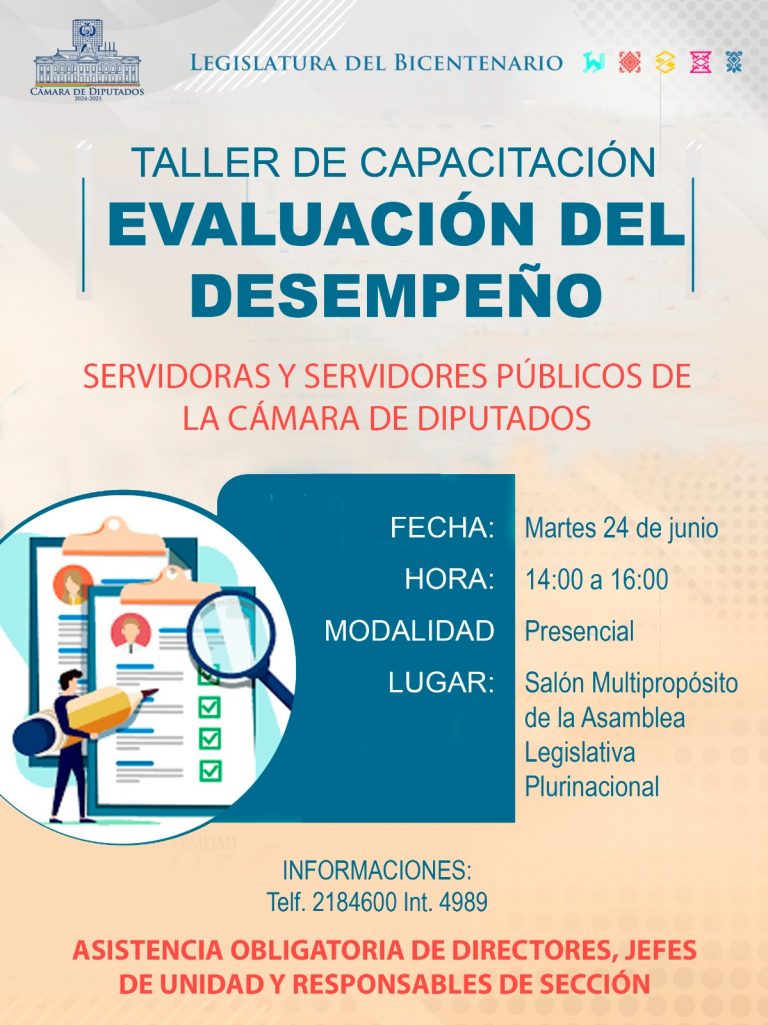 TALLER DE CAPACITACIÓN – EVALUACIÓN DEL DESEMPEÑO