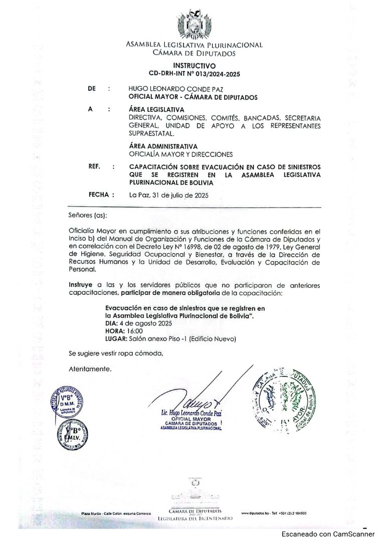 INSTRUCTIVO CD-DRH-INT N° 13/2024-2025