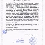 COMUNICADO CD – DRRHH N° 48/2024-2025