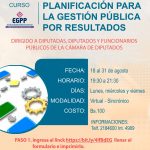 CURSO – PLANIFICACIÓN PARA LA GESTIÓN PÚBLICA POR RESULTADOS