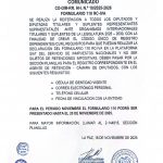 COMUNICADO CD-DIR-RR.HH. N° 10/2025-2026