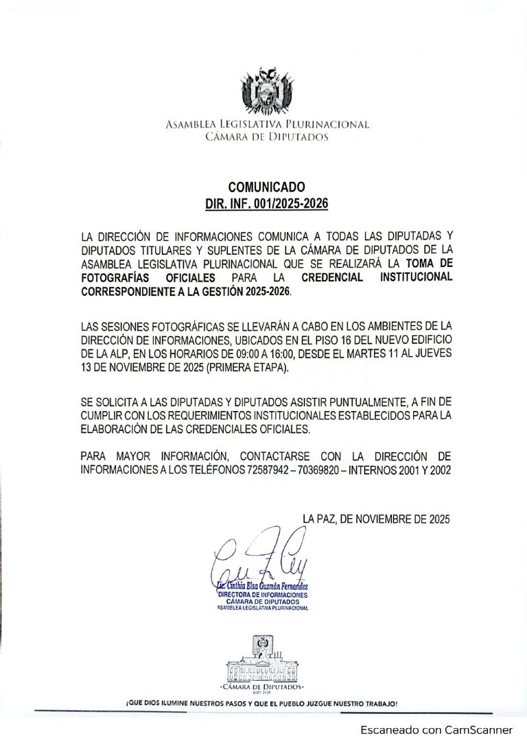 COMUNICADO DIF.INF. 001/2025-2026