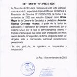 COMUNICADO CD-DRRHH – N° 2/2025-2026