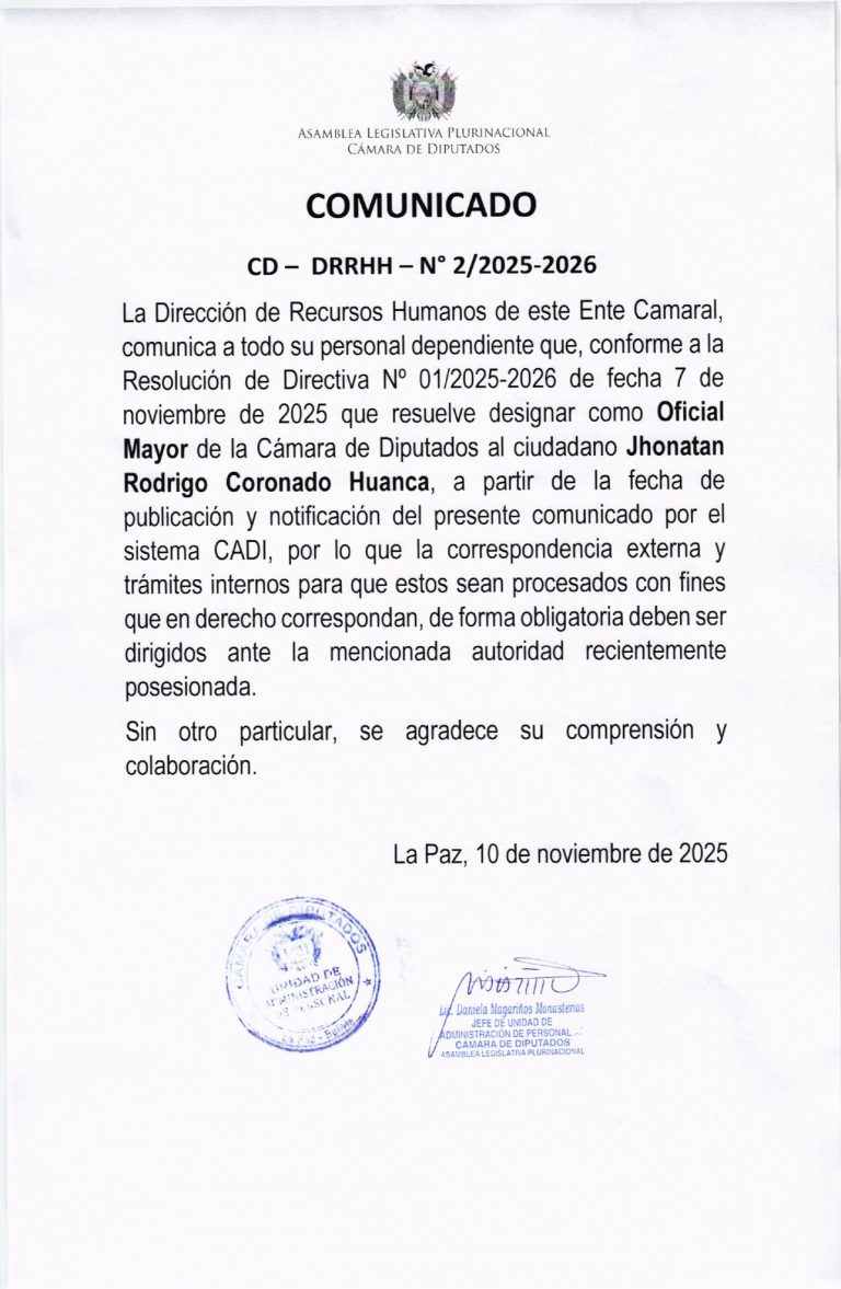 COMUNICADO CD-DRRHH – N° 2/2025-2026