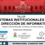 TALLER SISTEMAS INSTITUCIONALES
