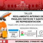 TALLER REGLAMENTO INTERNO DE PASAJES VIÁTICOS Y GASTOS