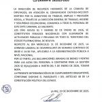 COMUNICADO CD-DRRHH Nº26/2025-2026