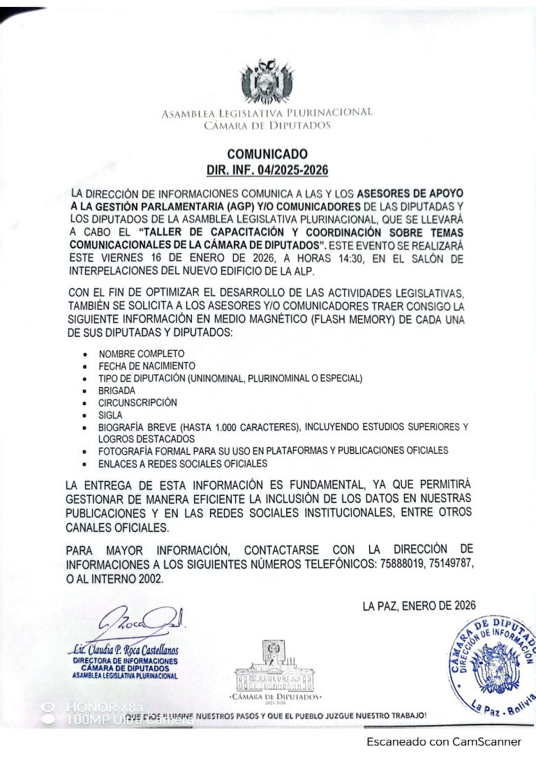 COMUNICADO DIR. INF. 04/2025-2026