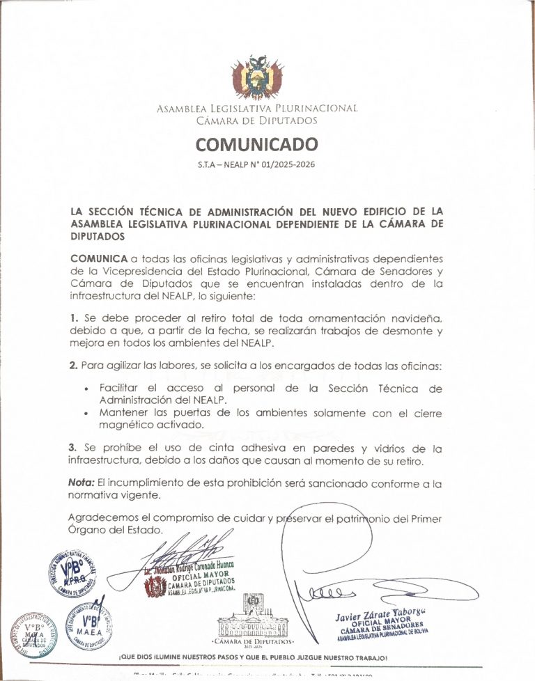COMUNICADO S.T.A – NEALP Nº 01/2025-2026