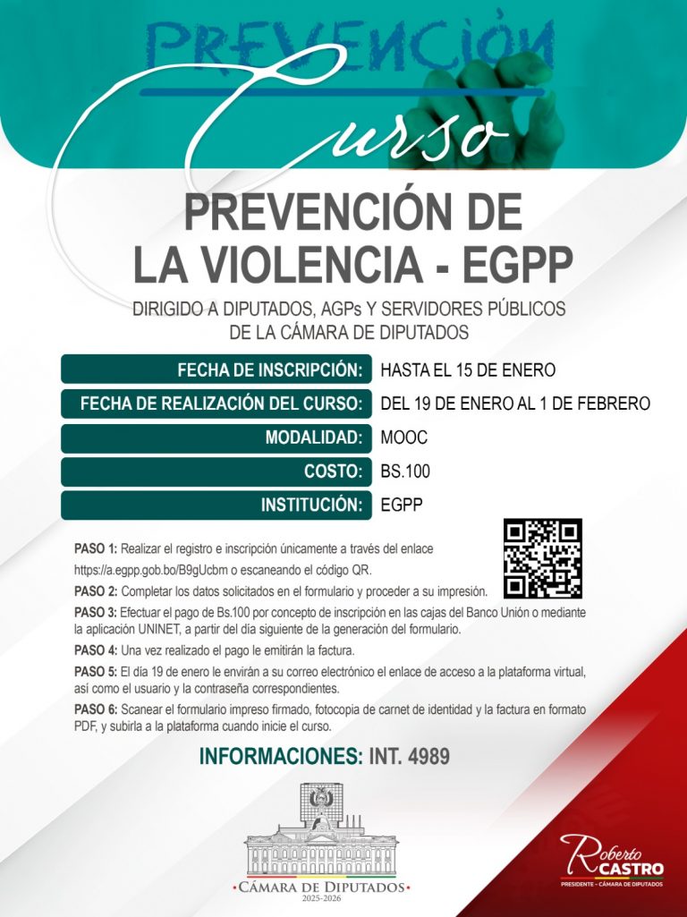 CURSO PREVENCIÓN DE LA VIOLENCIA – EGPP