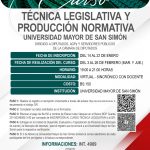 CURSO TÉCNICA LEGISLATIVA Y PRODUCCIÓN NORMATIVA