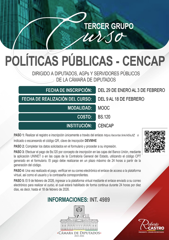 CURSO -POLITICAS PUBLICAS- CENCAР