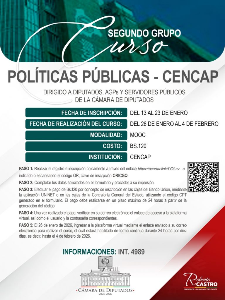CURSO -POLITICAS PUBLICAS- CENCAР