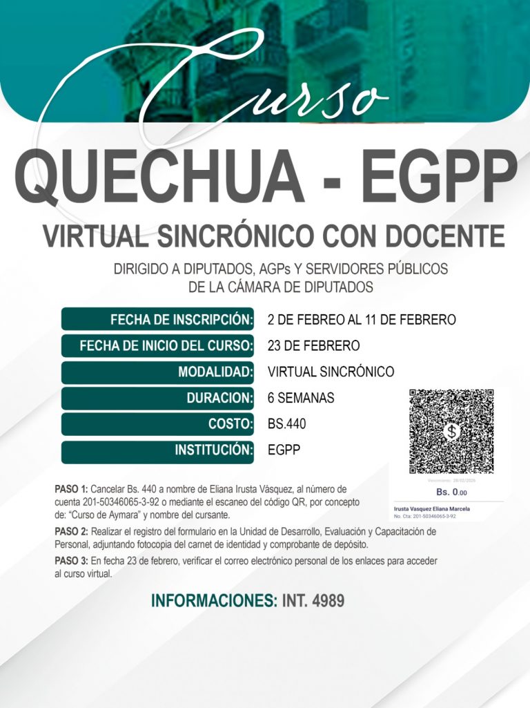 CURSO -QUECHUA- EGPP