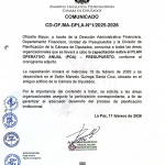 COMUNICADO CD-OF.MA-DPLA-N°1/2025-2026