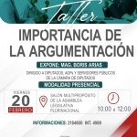 TALLER IMPORTACIA DE LA ARGUMENTACIÓN