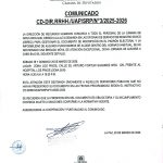 COMUNICADO CD-DIR.RRHH./UAP/SRP/N°3/2025-2026