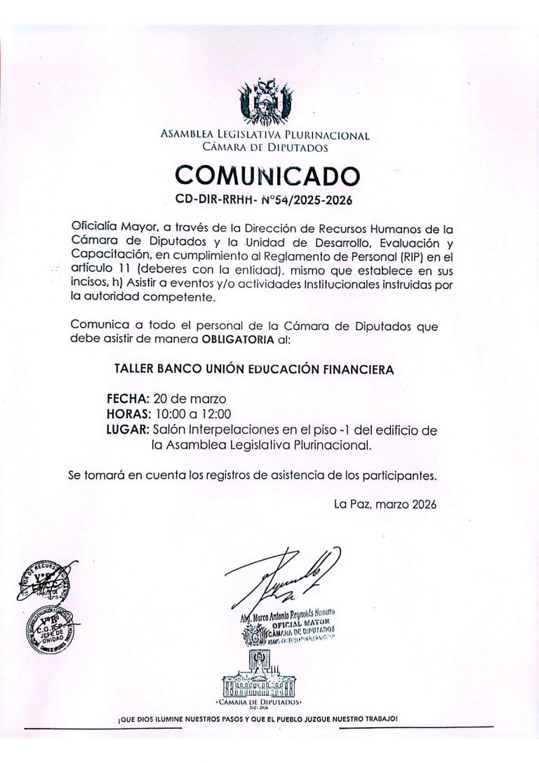COMUNICADO CD-DIR. RRHH. N° 056/2025