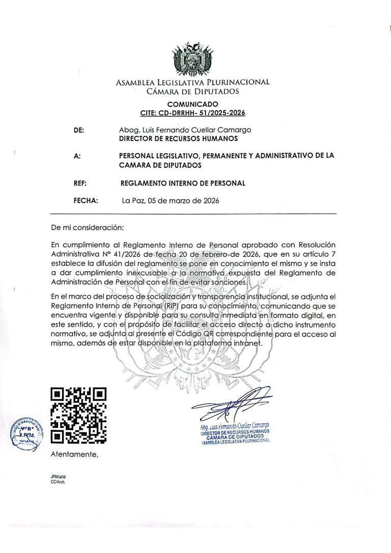 COMUNICADO CD-DRRHH-51 /2025-2026