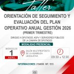 TALLER ORIENTACIÓN DE SEGUIMIENTO Y EVALUACIÓN DEL PLAN OPERATIVO ANUAL GESTIÓN 2026 (PRIMER TRIMESTRE)