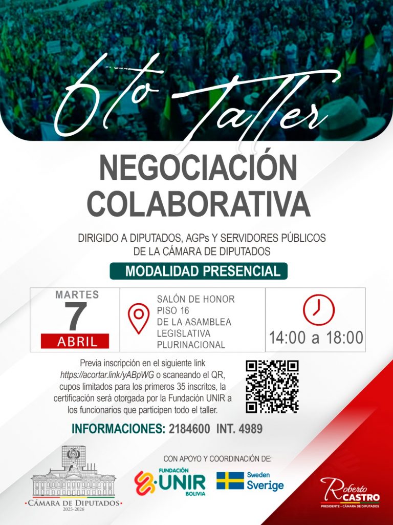 6to TALLER DE NEGOCIACION COLABORATIVA