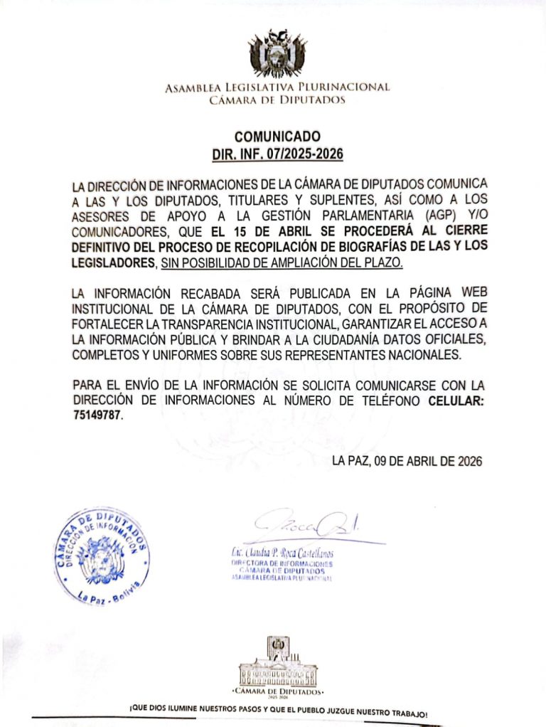 COMUNICADO DIF. INF. 07/2025-2026