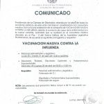COMUNICADO VACUNACIÓN MASIVA CONTRA LA INFLUENZA