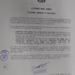 COMUNICADO CD-DIR. RRHH. N° 062/2025