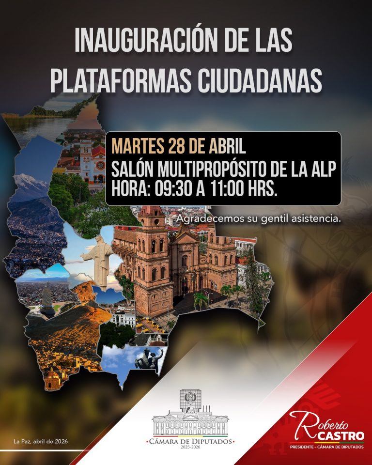 INAGURACIÓN DE LAS PLATAFORMAS CIUDADANAS