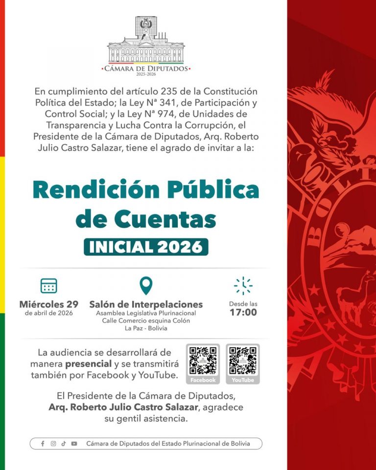 RENDICION PÚBLICA DE CUENTAS INICIAL 2026