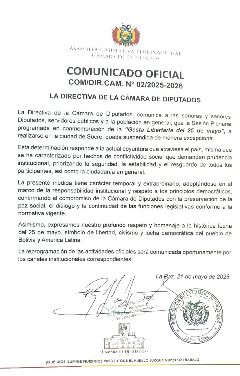 COMUNICADO COM/DIR.CAM. N° 02/2025-2026