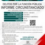 CURSO DELITOS POR LA FUNCIÓN PÚBLICA INFORME CIRCUNSTANCIADO