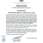 COMUNICADO CD – OFMA – DRRHH/UAP/SRP/N°5/2025-2026