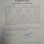 COMUNICADO CD-DIR. RRHH. N°73/2025-2026