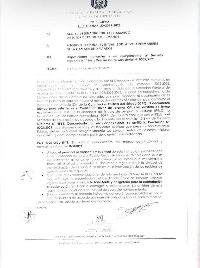 INSTRUCTIVO CD-UAP- 20/2025-2026