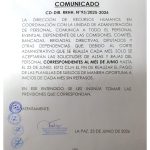 COMUNICADO CD-DIR. RRHH. N°93/2025-2026