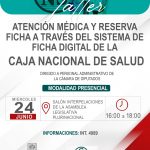 TALLER ATENCIÓN MÉDICA Y RESERVA CAJA NACIONAL DE SALUD