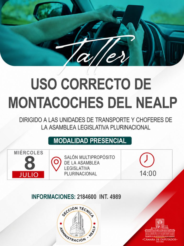 TALLER USO CORRECTO DE MONTACOCHES DEL NEALP